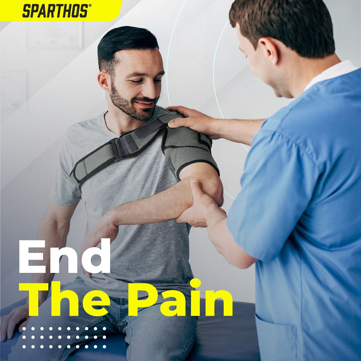 Sparthos shoulder brace for rotator cuff support